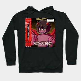 Vaporwave anime aesthetic boy devil angel Hoodie